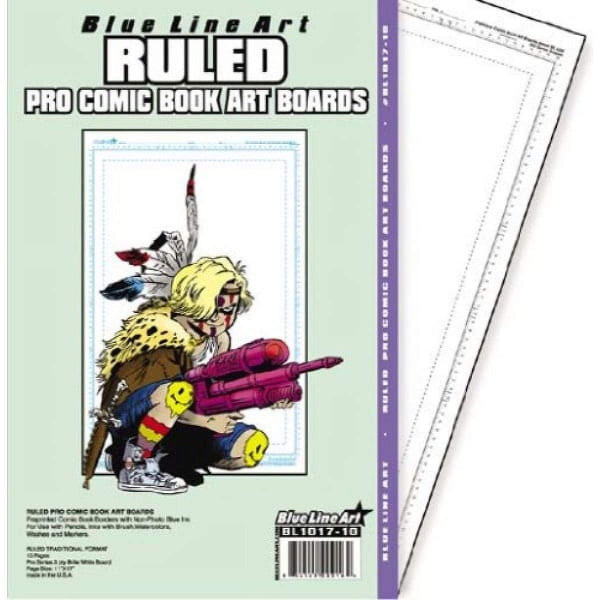 RULED PRO COMIC BOOK ART BOARDS 11X17 Bulk 100