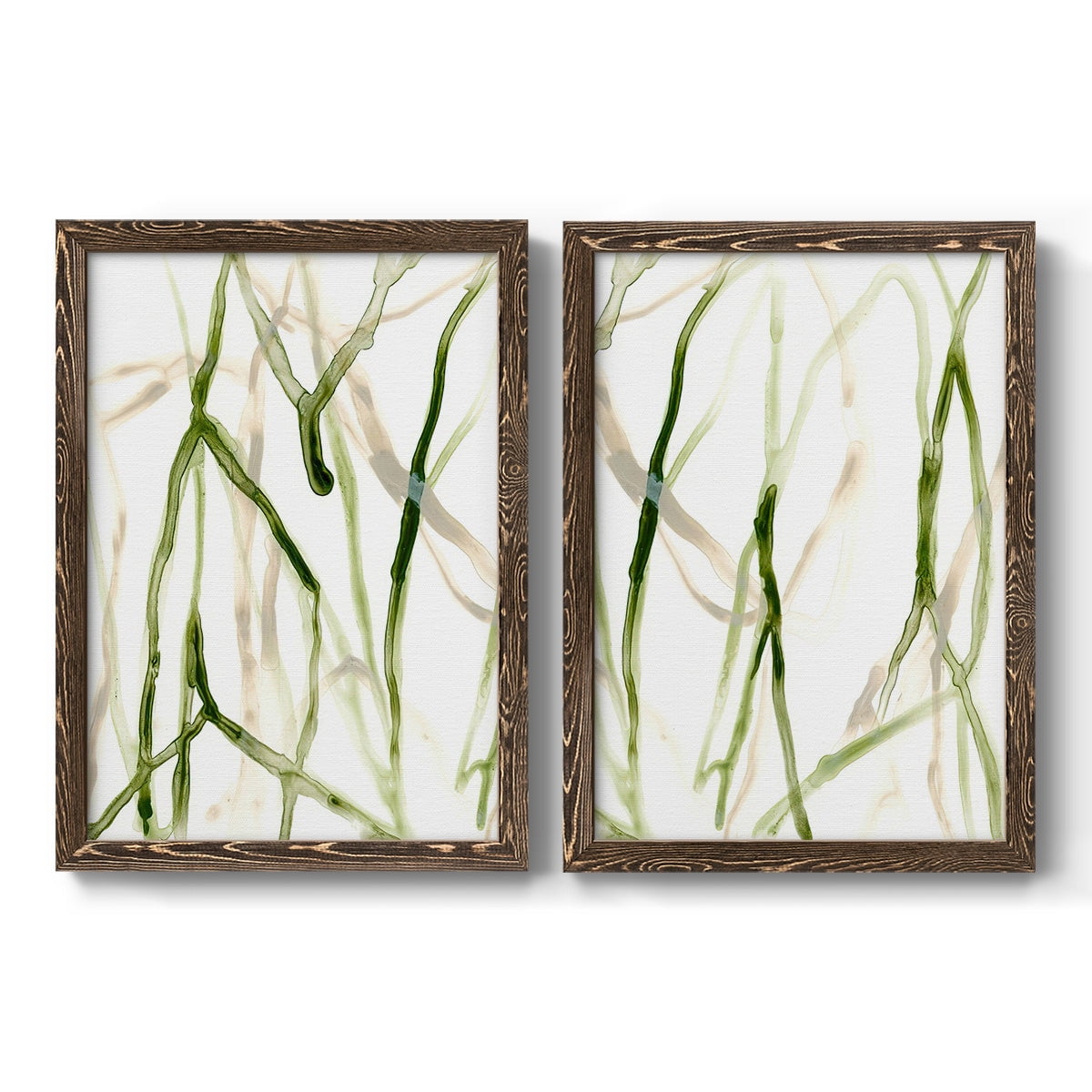 Runnel VII - Premium Framed Canvas 2 Piece Set - Ready to Hang