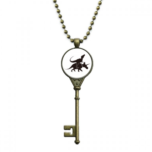 running reins horse riding key necklace pendant tray embellished chain