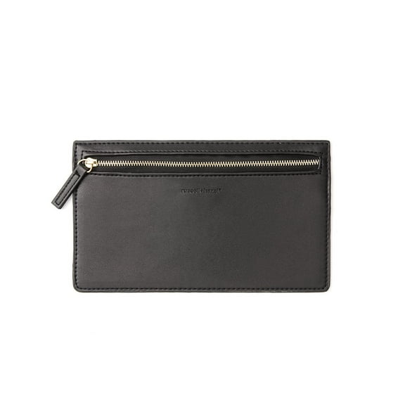 russell+hazel Black Vegan Leather Pencil Case
