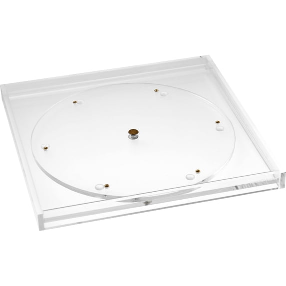 Russell+Hazel Bloc Stackable Rotating Acrylic Desk Tray Clear (93920)