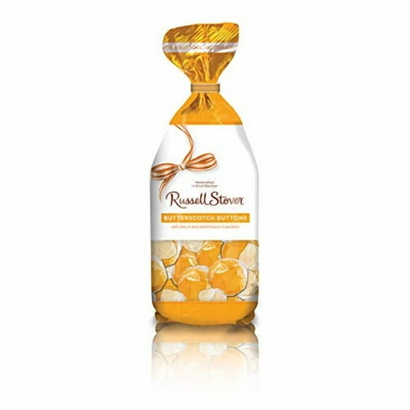 Russell Stover 0875P Butterscotch Buttons Hard Candies 12 oz Bag