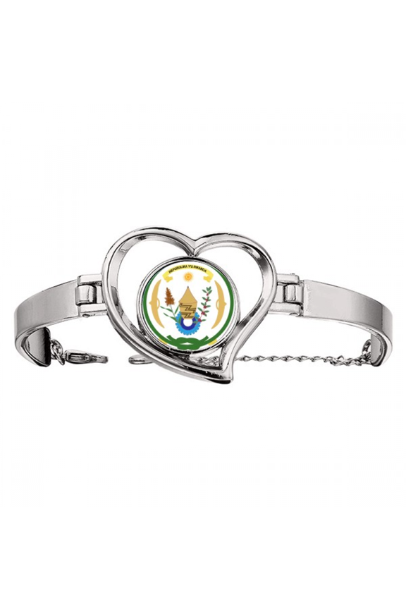 rwanda afnational emblem bracelet heart jewelry wire bangle