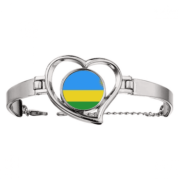 rwanda national flag afcountry bracelet heart jewelry wire bangle