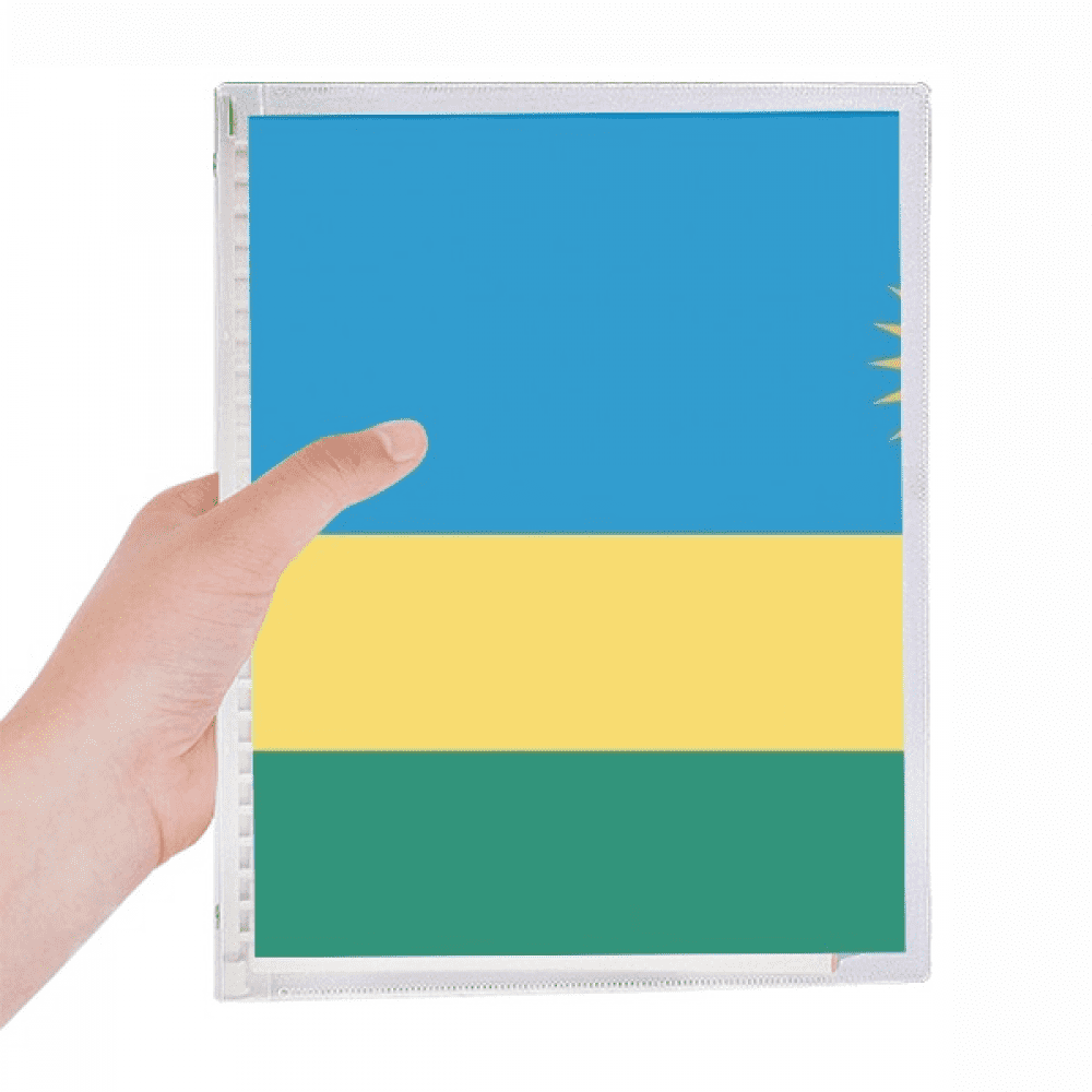 rwanda national flag afcountry notebook loose diary refillable journal statiry