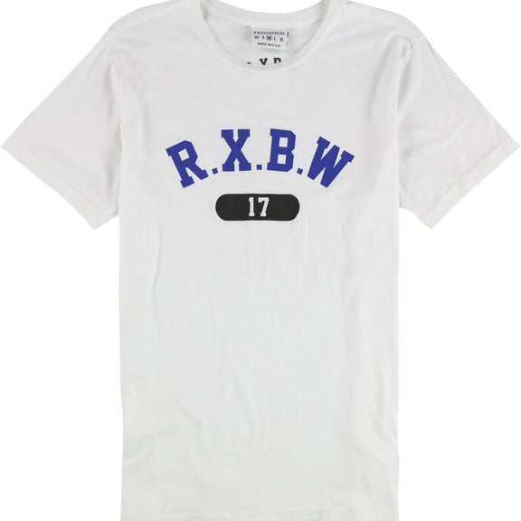 rxmance Womens R.X.B.W Graphic T-Shirt, White, Medium