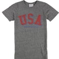 thumbnail image 1 of rxmance Womens USA Graphic T-Shirt, Grey, X-Small, 1 of 2