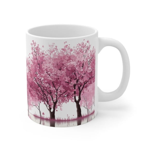 ry Bm Landspe Mug oz Bming ry Trees Ceramic Coffee Cup.