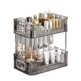 thumbnail image 1 of rygai 1/2/3 Pcs Cosmetic Storage Rack Transparent Large Capacity Detachable Multi-Tier Great Load Bearing Bathroom Under Sink Organizer Kitchen Pantry Storage Box, 1 of 8