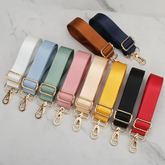 rygai Backpack Strap Detachable Solid Color Widen Anti Rust Buckles Laptop Handbag Shoulder Bag Strap Bag Making Supplies,Coffee