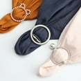 thumbnail image 1 of rygai Clothes Corner Knotted Buckle Elegant Faux Pearl Rhinestone Round Love Heart T-shirt Scarf Clothing Corner Tie Clip Ring Fashion Jewelry,F, 1 of 8