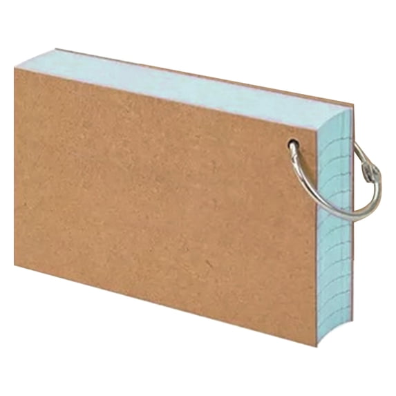 rygai Colored Index Cards Flash Cards with Metal Ring Smooth Writing Thickened Paper No Ink Bleeding Notecards Ruled Study Cards