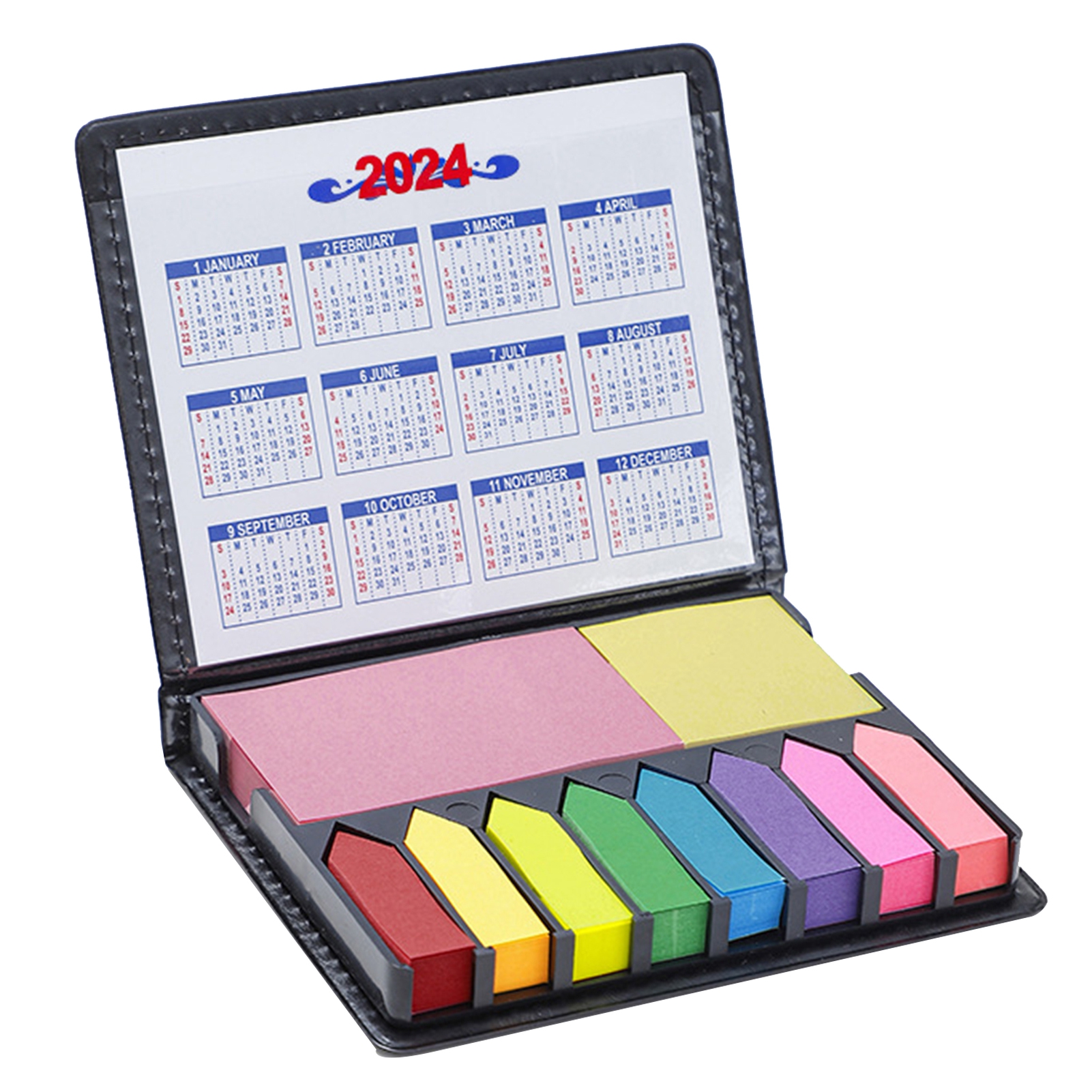 rygai Desktop Calendar，with Colorful Sticky Notes EasyPeel Strong