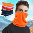 thumbnail image 1 of rygai Drawstring Thickened Warm Tube Scarf Unisex Autumn Winter Outdoor Polar Fleece Cycling Face Cover,Light Gray, 1 of 8