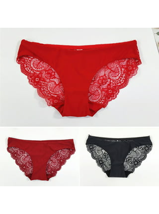 Stretch Ice Silk Panties for Women Cutout Sexy Hollow Out Sexy Lingerie  Breathable Bikini Panties Teens Underwear#02, Red, Small : :  Clothing, Shoes & Accessories