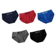thumbnail image 1 of rygai Men Briefs Letter Low Waist Alphabet Waistband Stretch Close Fit Sexy Seamless Panties Underpants Underwear for Living Room,Red,One Size, 1 of 7
