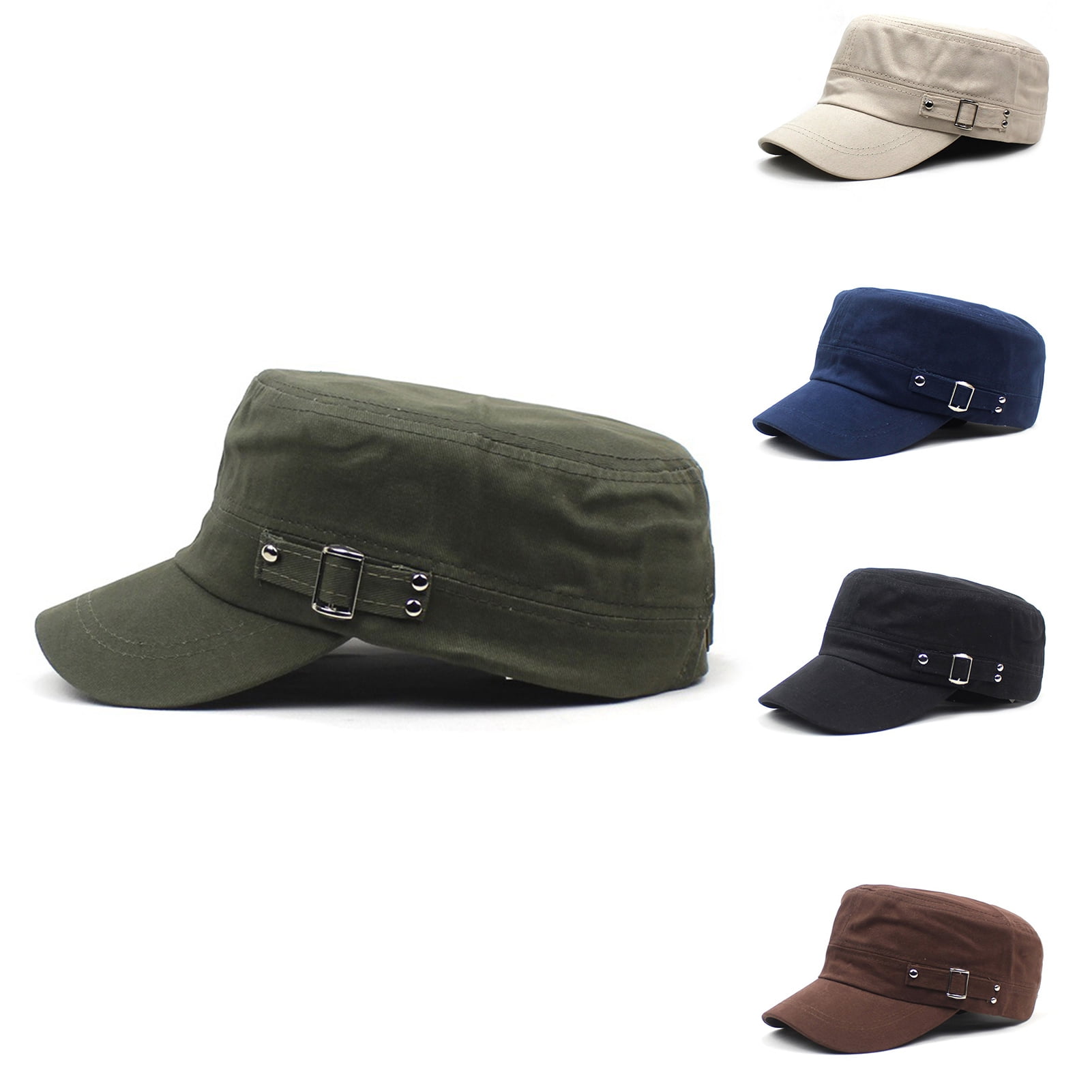 Unisex summer outdoor flat top hat main image 0