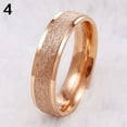 thumbnail image 1 of rygai Men Women Wedding Band Ring Stainless Steel Matte Ring Jewelry Couple Gift-Rose Gold, 1 of 7