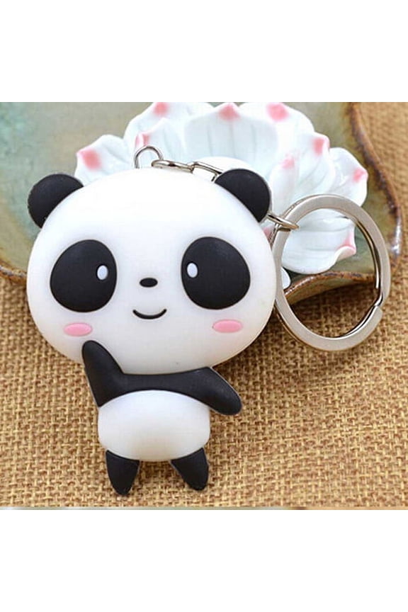 Panda Pendant Keychain Bag Handbag Hanging Key Ring Xmas Gift-