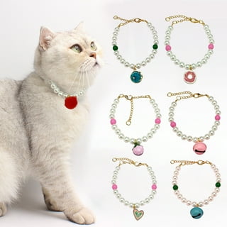 Chic Cat Pearl Collar with Charms – Petites Paws