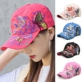 thumbnail image 1 of rygai Unisex Baseball Cap Ethnic Style Embroidery Adjustable Design Sun Hat for Hiking Yellow, 1 of 1