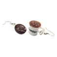 thumbnail image 1 of rygai Women Asymmetric Coffee Bean Cup Drink Drop Dangle Hook Earrings Jewelry-Pink, 1 of 6