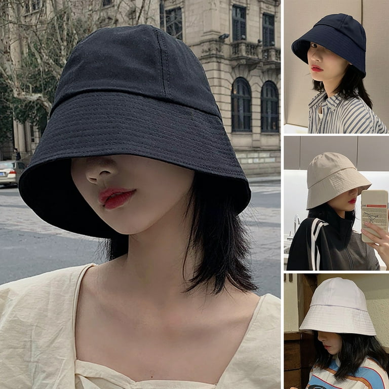 rygai Women Hat Block Sunlight Large Brim Sun Protection All Match