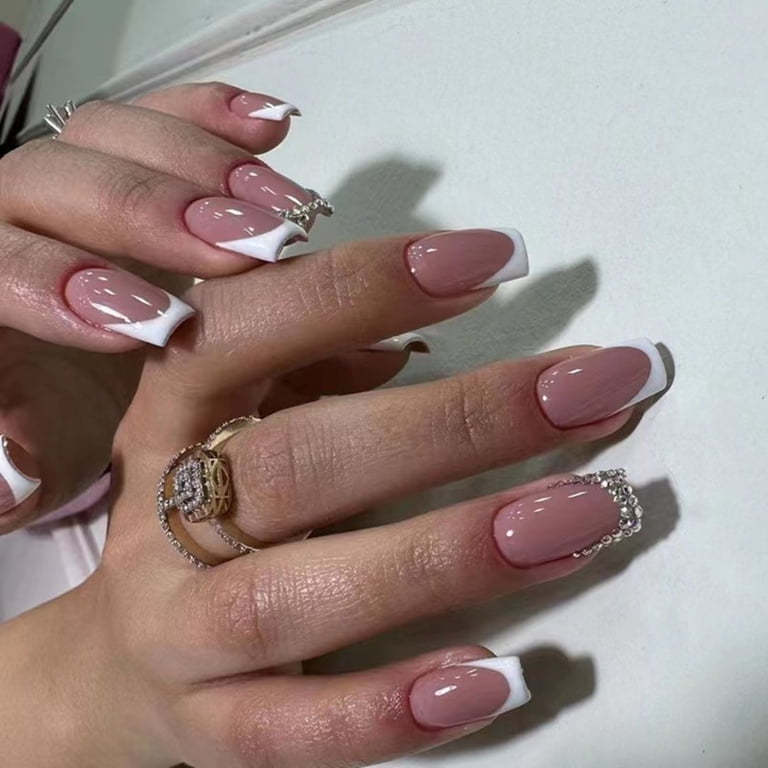 rynn&rae Z649 Square Medium Long Press on Nails Tips Full Cover