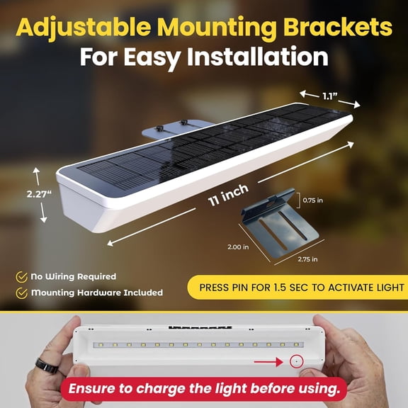 s 2-Pack Address Sign Light – IP65 Waterproof Auto Dusk-to- LED for Real Estate & Business Signs, Cold White 6000K