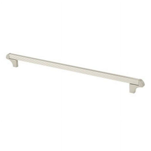 s 320 mm. Square Transitional Cabinet Pull - Satin Nickel
