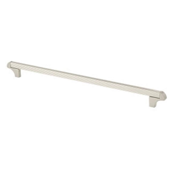 s  320 mm. Square Transitional Cabinet Pull - Satin Nickel