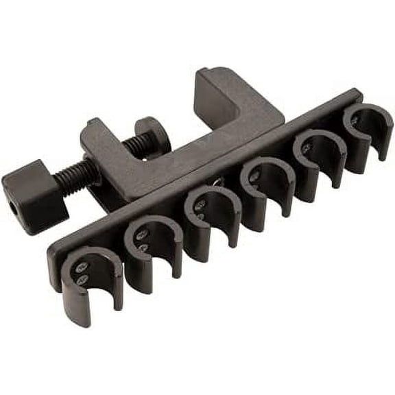 s Adjustable Pool Cue Rack 6-Place Cue Holder, Portable Billiard Stick Rack for Home Tables, Game Rooms & Pool Halls, Secure Non-Slip Design