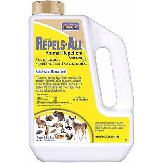 s-All Animal lent Granules, 3 lbs. Ready-to-Use Deer & Rabbit lent, Deter Pests from Lawn & Garden