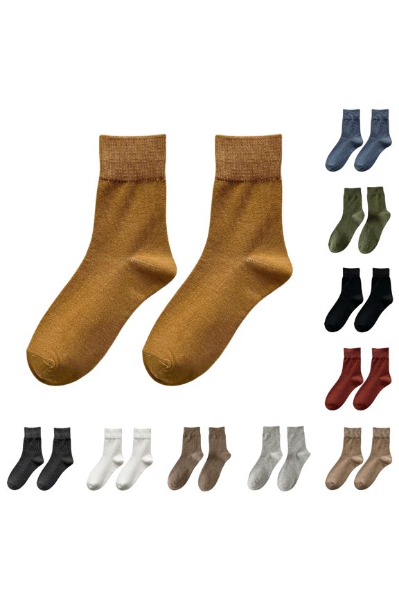 s Autumn Winter Socks Soft Calf Length Casual Sports Mid Tube Socks Solid Comfortable Long Socks Mens Athletic Socks Running Women Socks Winter Socks for Women 922261 Empowering Socks Tall