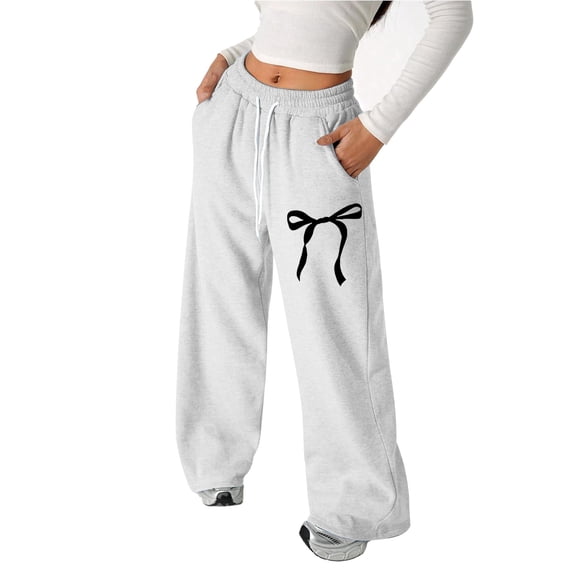 's Baggy Sweatpants Lightweight Straight Leg with Drawstring Waist Pockets for Casual Active Wear