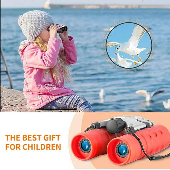 s Binoculars 8x21 with Case, High Definition Compact Outdoor Binoculars for Bird Watching Camping Concert(Red)
