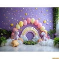 thumbnail image 1 of s Birthday Party Photography Backdrops Props Unicorn Colorful Balloons Arch Newborn Baby Photo Background Props DF-06, 1 of 5