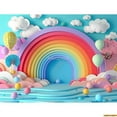 thumbnail image 1 of s Birthday Party Photography Backdrops Props Unicorn Colorful Balloons Arch Newborn Baby Photo Background Props DF-07, 1 of 5