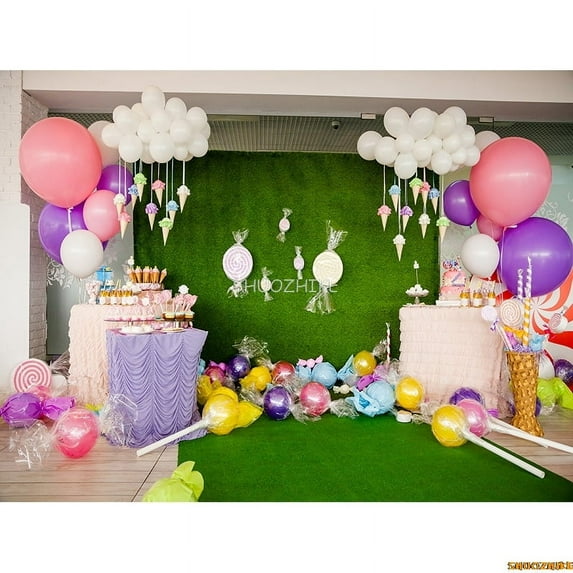s Birthday Party Photography Backdrops Props Unicorn Colorful Balloons Arch Newborn Baby Photo Background Props DF-07