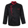thumbnail image 1 of s Chef Jacket Coat Hotel Waiters Kitchen Uniform Tops, 1 of 6