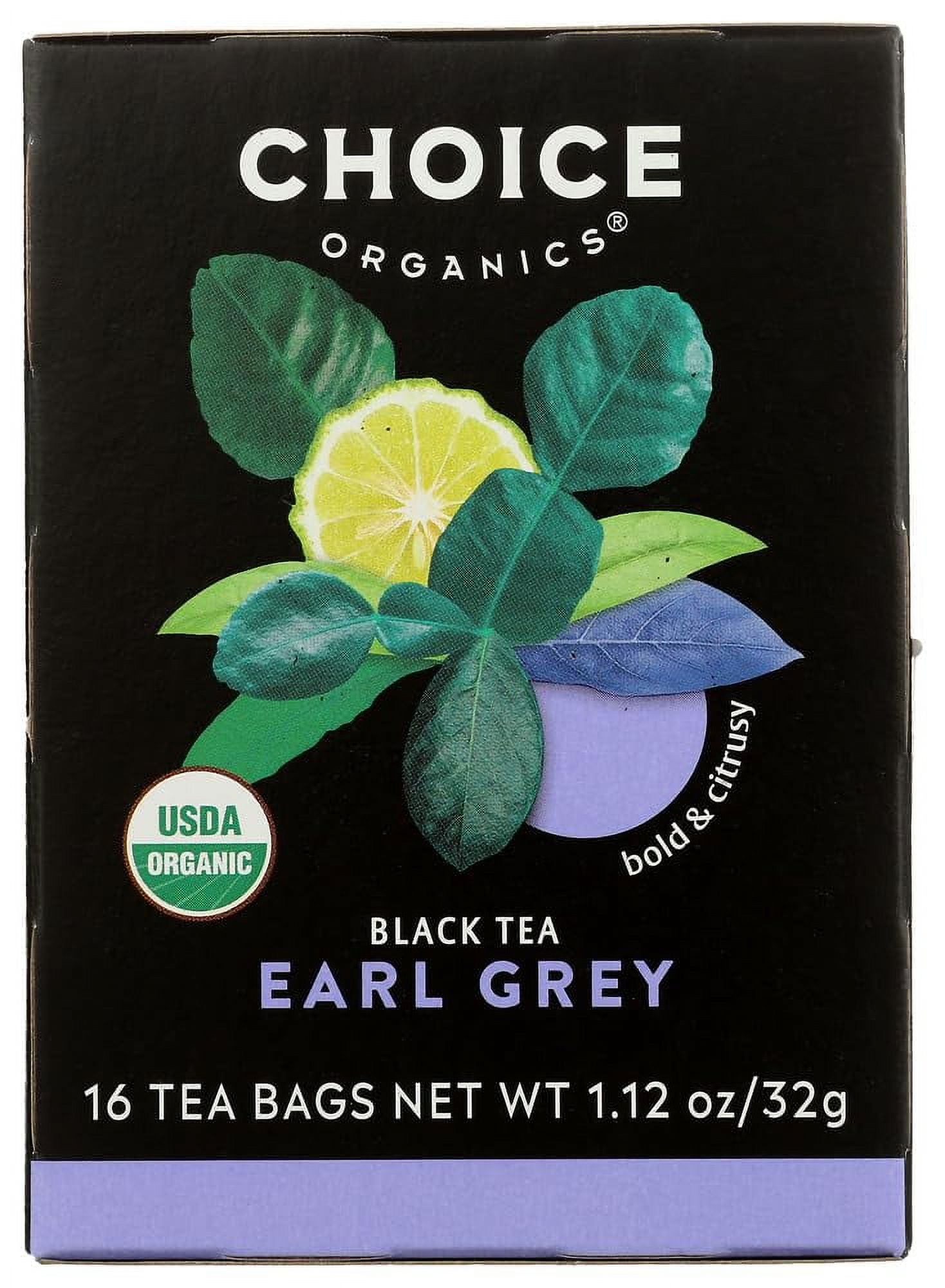 s Earl Grey Tea (6 Pack) With Bergamot Fair Trade Compostable Contains Caffeine 96