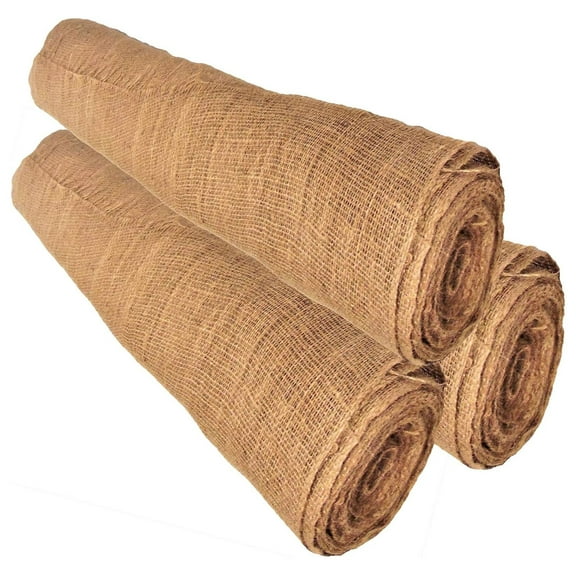 's Eco-Friendly 40" x -50 Yards Burlap in 3 Rolls | Heavy Duty by The Yards| loosely Weaved 7 oz Burlap| Natural Product (40" Inch -Yards)