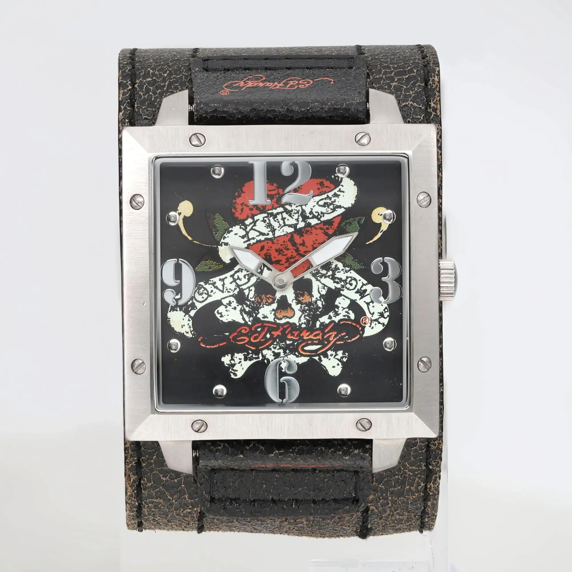 s Ed Hardy 45mm Tattoo Steel Mens Quartz Watch WA-LK - Walmart.com