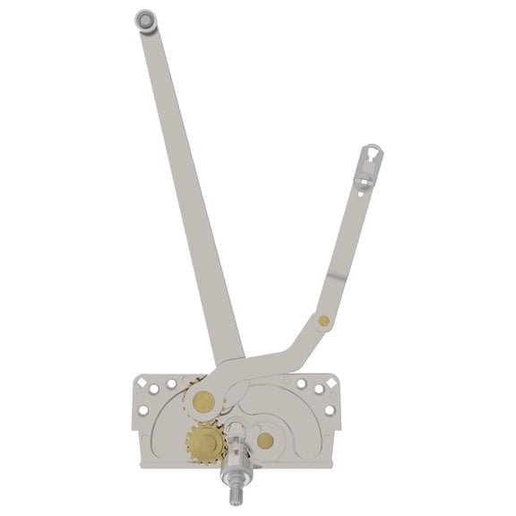 's Entrygard Sill Mounted Casement Operator Left Hand 10-1/2" Long Arm, 4-7/16" Short Arm, Metal Built with E-Gard Finish, Window Operator, Entrygard Window Crank