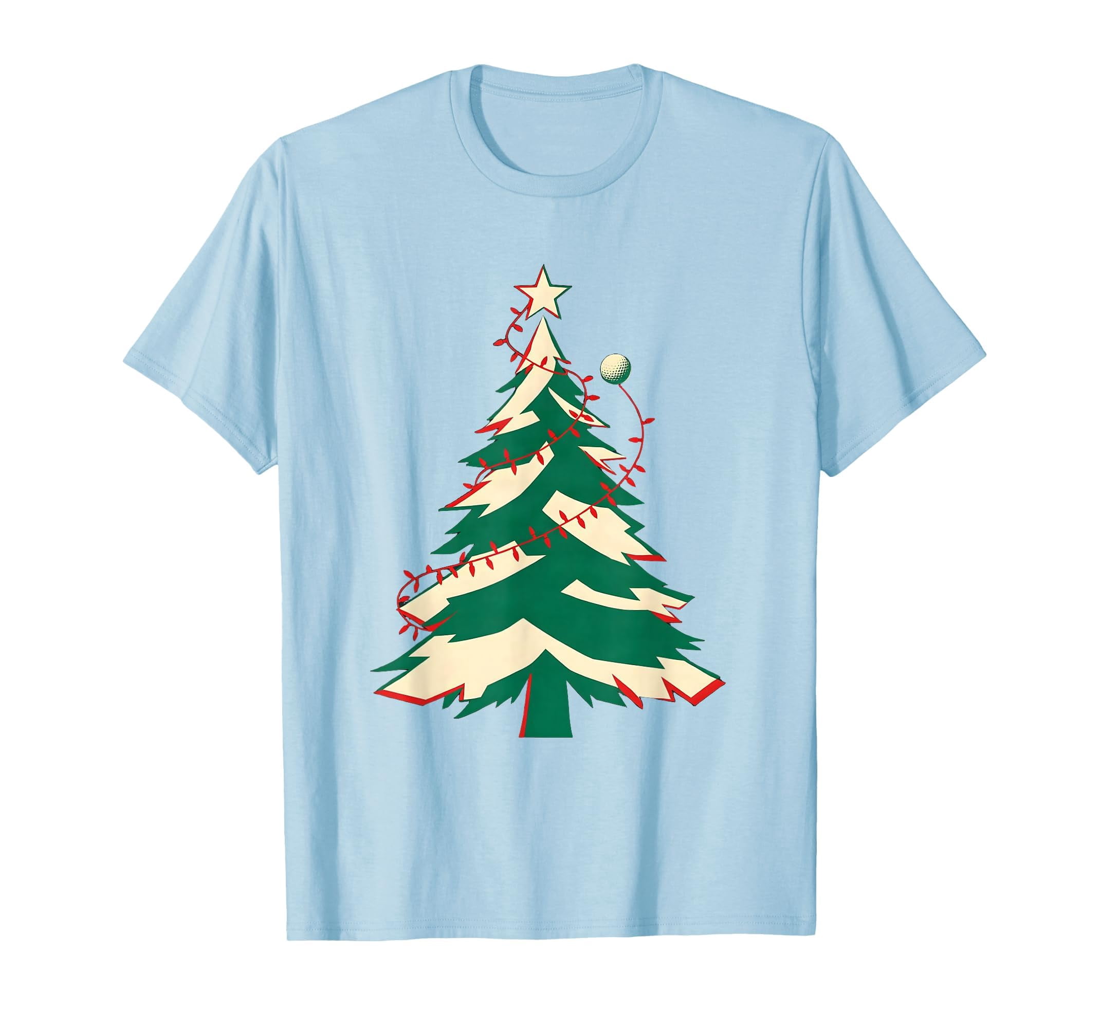 Evergreen Essentials s Evergreen Tree Golf Ball Christmas Golf T-shirt - Walmart.com