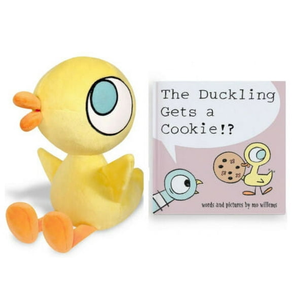 s Mo Willems Yellow Duckling Gets A Cookie & Book Set Ducky 11" Plush New