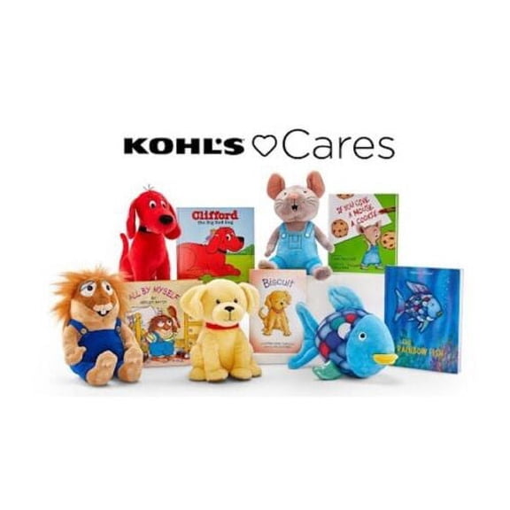 s Set Of 5 Plush & Books Rainbow Fish Cookie Mouse Biscuit Clifford Critter New