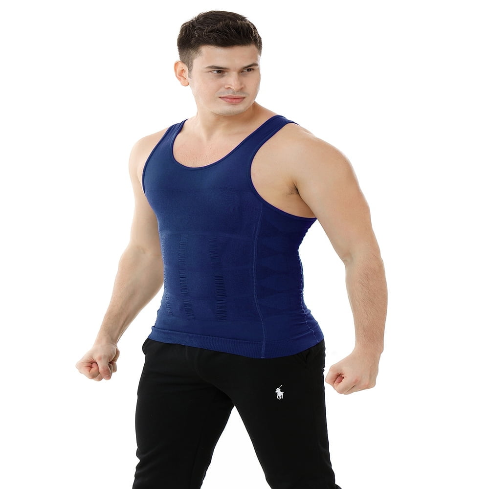 ‘s Slimming Body Shaper Compression Shirt Shapewear Sculpting Vest ...