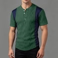 thumbnail image 1 of ’s Summer Knit Patchwork Short Sleeve T Shirt For Everyday Comfort And Style, 1 of 4