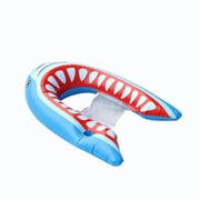 s Theme Inflatable Fish Tail Water Float, Foldable Floating Mat for Adults & Teens, for Outdoor Pool, Seaside & Summer Water Fun